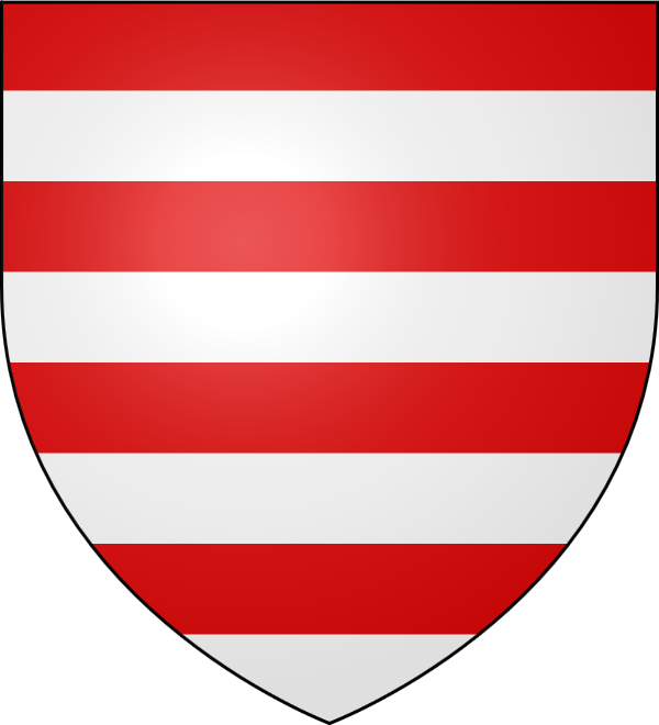 Coat of arms of the Kings of Hungary, Blazon: Barry of eight, gules and argent