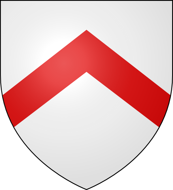 Argent a chevron gules CHEVRON EXEMPLE