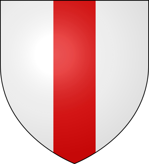 Argent a pale gules Argent a pale gules