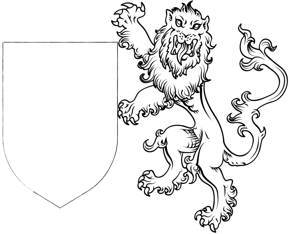 blank coat of arms shield template